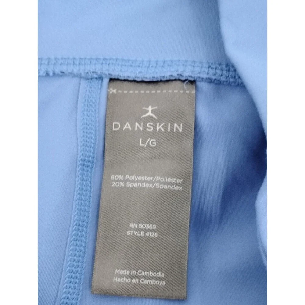 Danskin Two-Pack High-Waist Athletic Shorts – Blue & Black